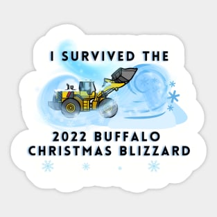 I SURVIVED THE BUFFALO 2022 CHRISTMAS BLIZZARD Sticker